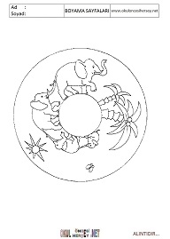 Mandala boyama sayfaları